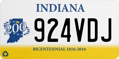 IN license plate 924VDJ