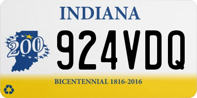 IN license plate 924VDQ