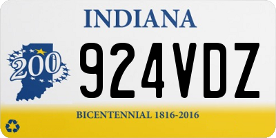 IN license plate 924VDZ