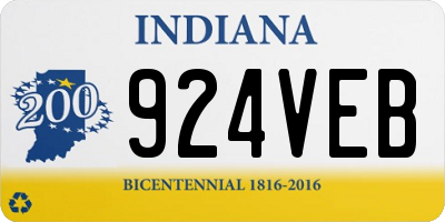 IN license plate 924VEB