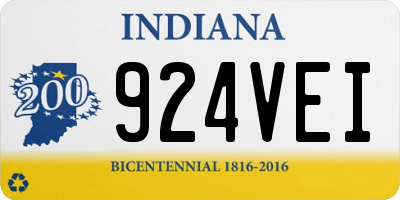 IN license plate 924VEI
