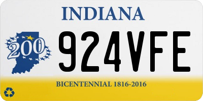 IN license plate 924VFE