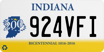 IN license plate 924VFI