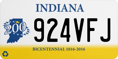IN license plate 924VFJ