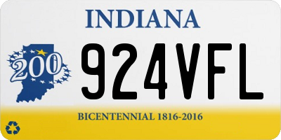 IN license plate 924VFL