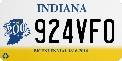 IN license plate 924VFO