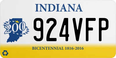 IN license plate 924VFP