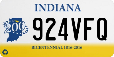 IN license plate 924VFQ