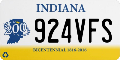IN license plate 924VFS