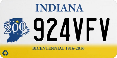 IN license plate 924VFV