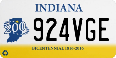 IN license plate 924VGE