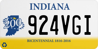 IN license plate 924VGI