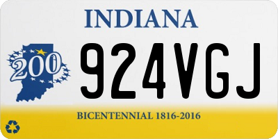 IN license plate 924VGJ