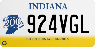 IN license plate 924VGL