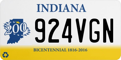 IN license plate 924VGN