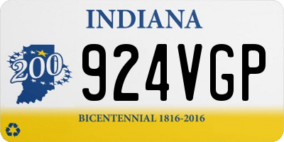 IN license plate 924VGP