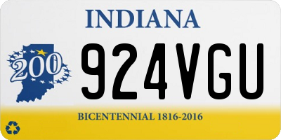 IN license plate 924VGU