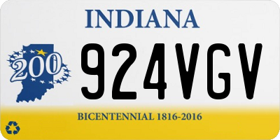 IN license plate 924VGV