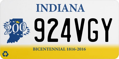 IN license plate 924VGY