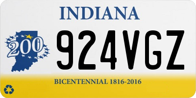 IN license plate 924VGZ