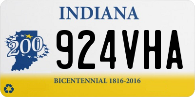 IN license plate 924VHA