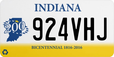 IN license plate 924VHJ