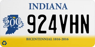 IN license plate 924VHN