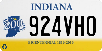 IN license plate 924VHO