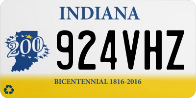 IN license plate 924VHZ