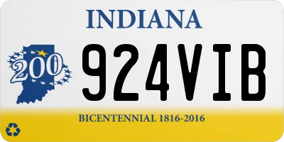 IN license plate 924VIB
