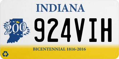 IN license plate 924VIH