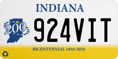 IN license plate 924VIT