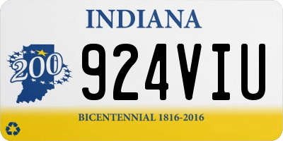 IN license plate 924VIU