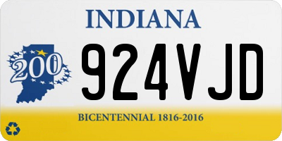 IN license plate 924VJD