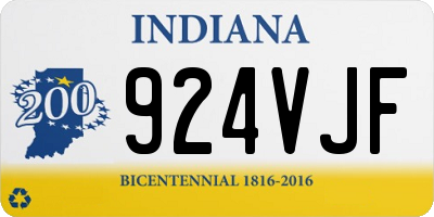 IN license plate 924VJF