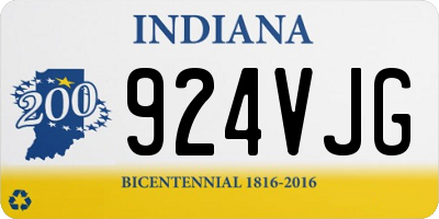 IN license plate 924VJG