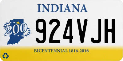 IN license plate 924VJH