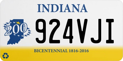 IN license plate 924VJI