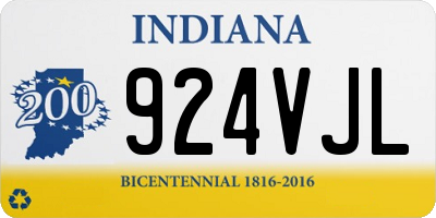 IN license plate 924VJL