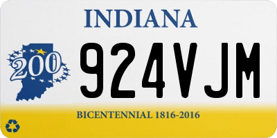 IN license plate 924VJM