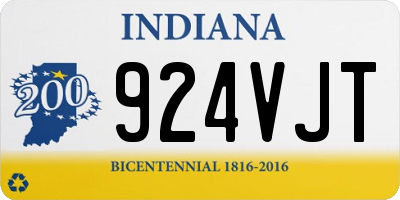 IN license plate 924VJT