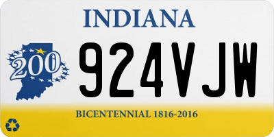 IN license plate 924VJW