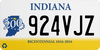IN license plate 924VJZ