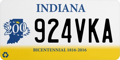 IN license plate 924VKA