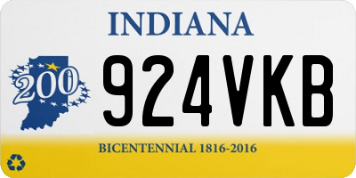 IN license plate 924VKB
