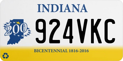 IN license plate 924VKC
