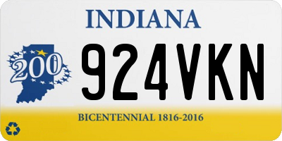 IN license plate 924VKN