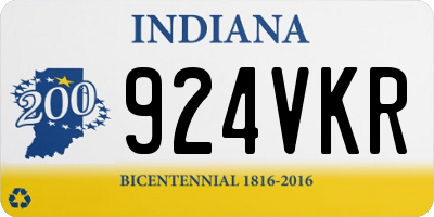 IN license plate 924VKR