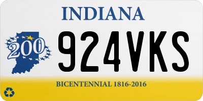 IN license plate 924VKS