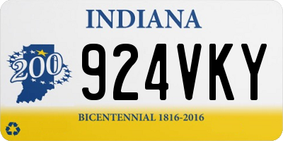 IN license plate 924VKY